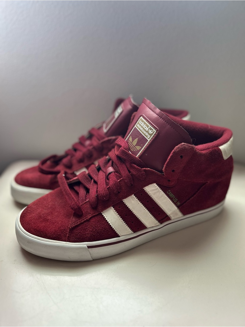 ADIDAS SKATEBOARDING CAMPUS VULC MID Red/white Men's 11